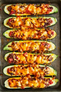 Taco Zucchini Boats