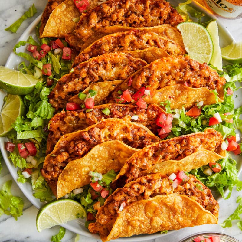 Crispy Baked Chicken Tacos