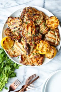 Lemon Garlic Chicken Thighs