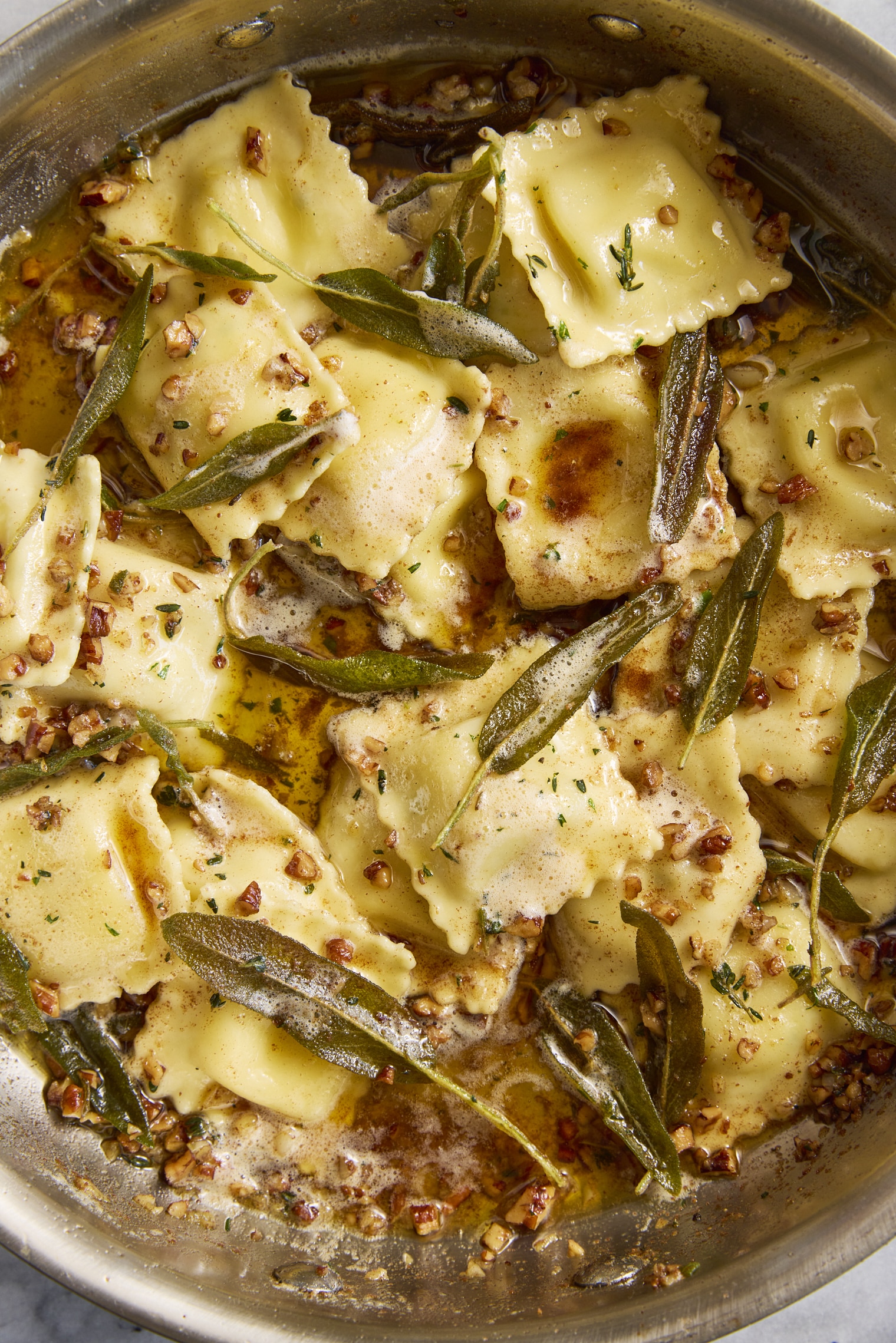 Ravioli with Sage Butter Sauce