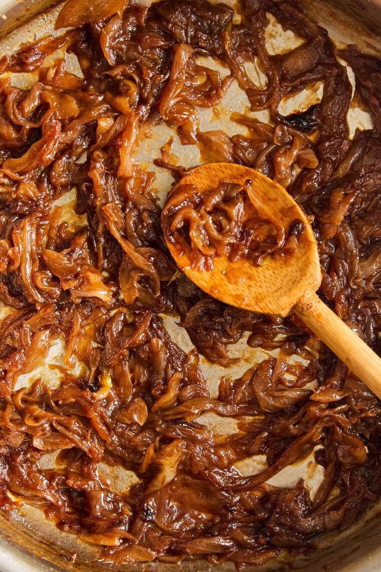 Caramelized Onion Dip - A guaranteed crowd-favorite! Made with sweet caramelized onions, cream cheese and sour cream. So creamy, so so good!!