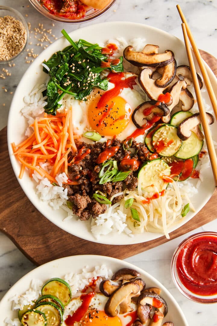 Quick Korean Bibimbap (Korean Rice Bowl) - Damn Delicious