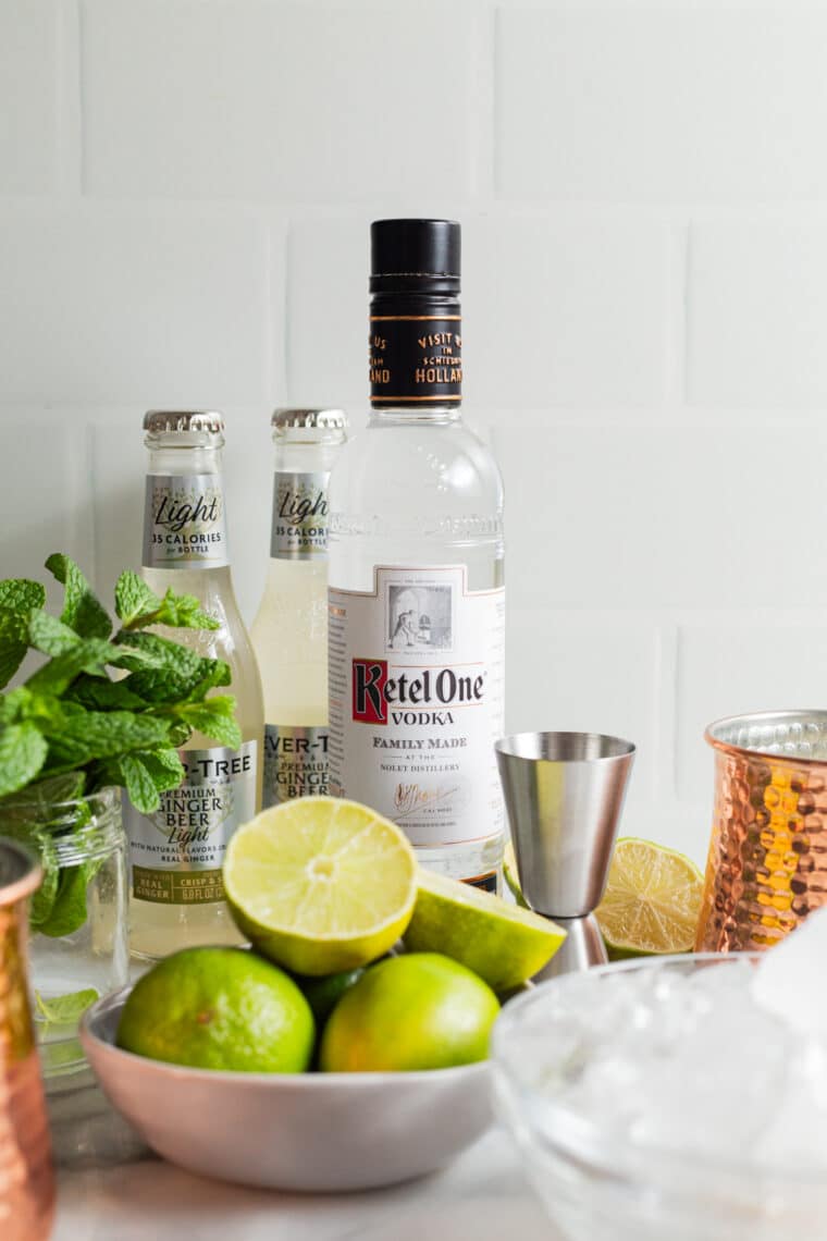 Moscow Mule cocktail ingredients